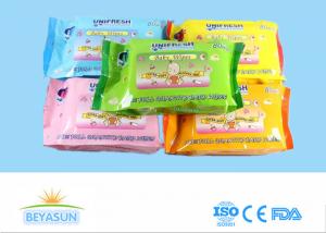 China Private Label Flushable Wet Wipes For Adults , Disposable Non Toxic Flushable Wipes on sale