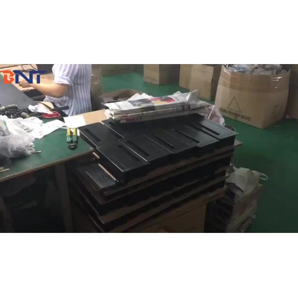 BNT New arrival multifunctional hidden table design desk outlet box brush sliver