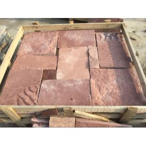 Cheap Red Sandstone Retaining Wall Natural Sandstone Cladding Sandstone Wall Tiles for sale