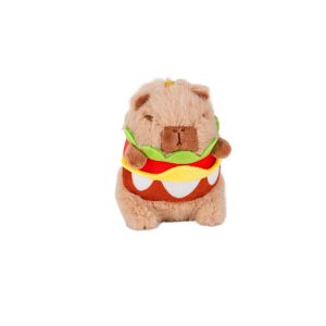 Kawaii Cartoon Capybara Stuffed Animal Toys Plushie Capybara KeyChain Toys OEM