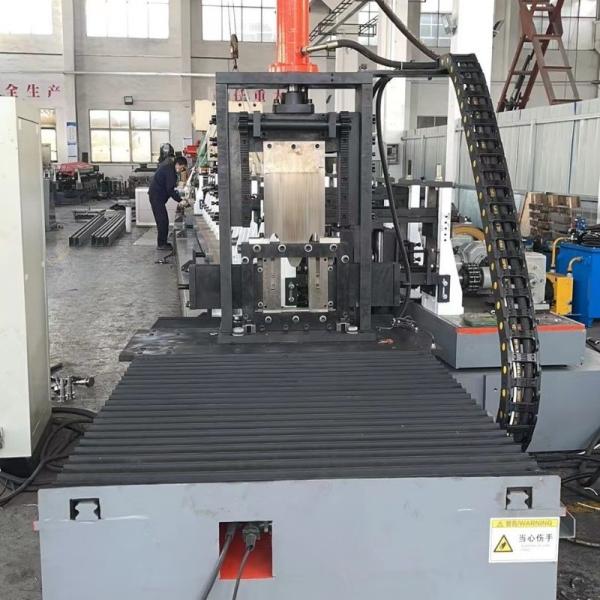 1.2-2.6mm Thickness Solar Strut Channel Forming Machine 150-180mm Width Adjustable Punching Press