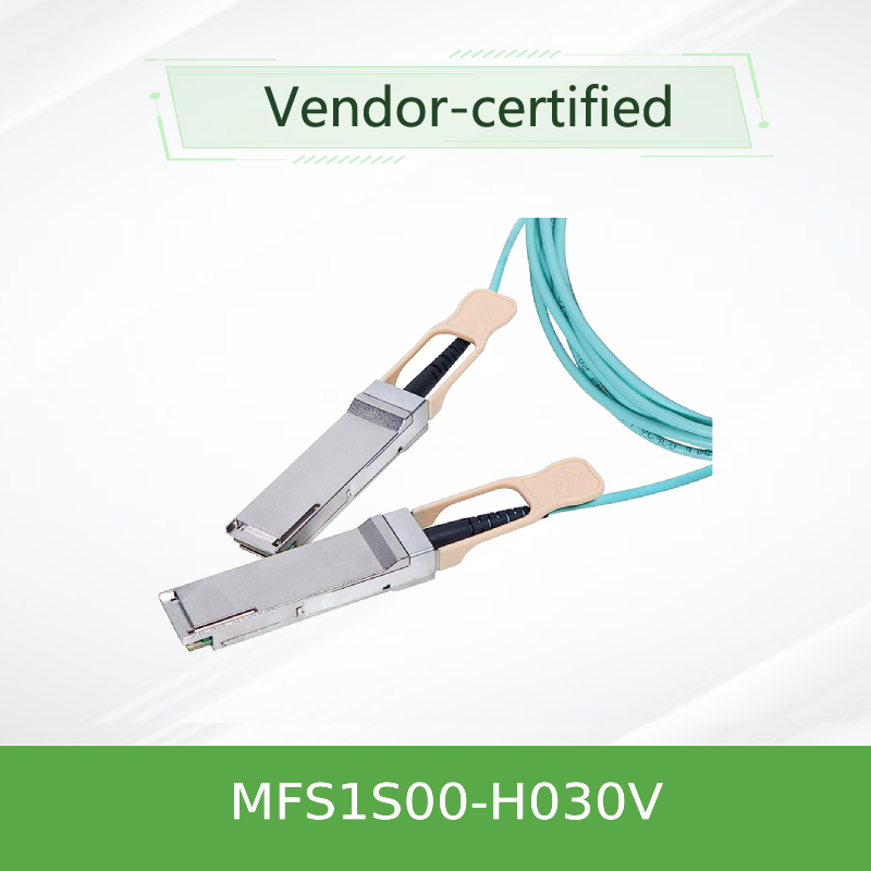 InfiniBand Mellanox AOC Cable High Speed Interconnect Cable MFS1S00-H030V
