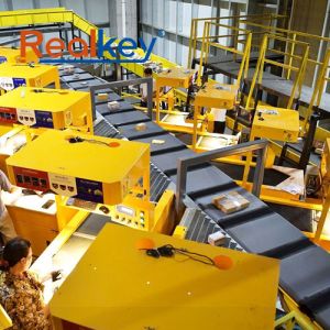 High Processing Capacity Crossbelt Sorter Dual Cart Linkage Efficient Logistics