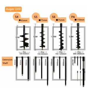 Customized screw pile driver excavators and deep hole drilling rigs for pile