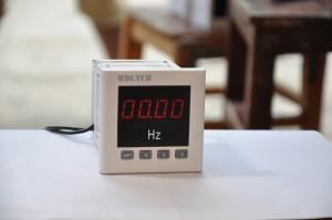 Intelligent Panel Mount Frequency Meter ,  Single Phase Digital Frequency Indicator White Color