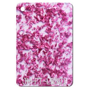 Transparent Chunky Glitter Acrylic Sheets Plexiglass Plastic Sheet Two Sides