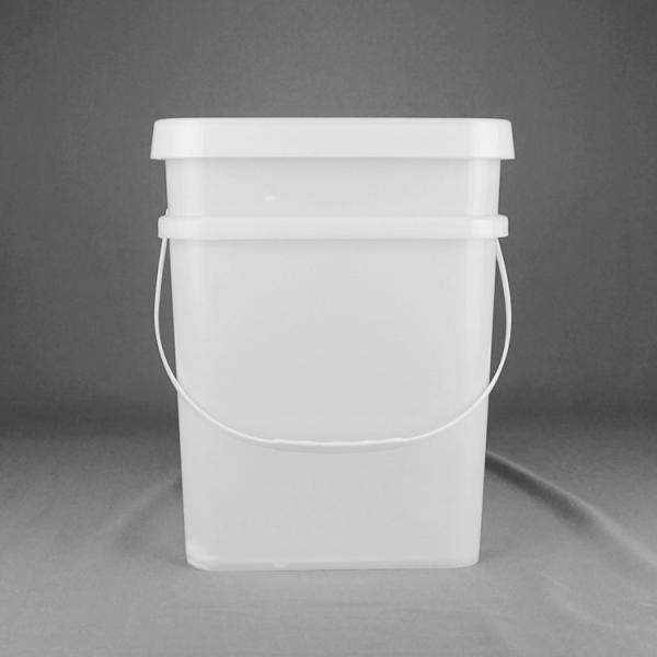Quality 18L Polypropylene Heavy Duty Square Bucket With Handle And Cover wholesale
