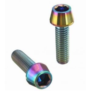 Custom M14x1.25 Hex Head Automotive Flange Bolts Titanium Alloy Polished Surface