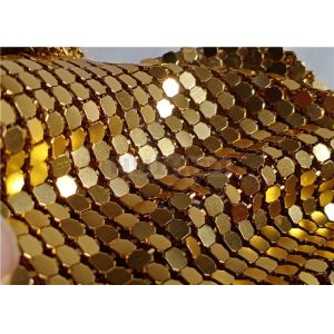 Anodized Aluminium Sequin Metal Mesh Fabric Used As Room Curtains