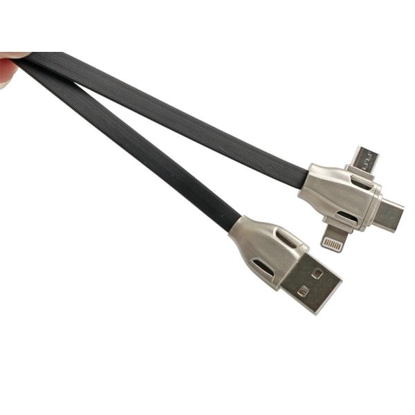 Quality Fast Charging and Data Transferring Flat Cable 3 Portable to USB Cord wholesale