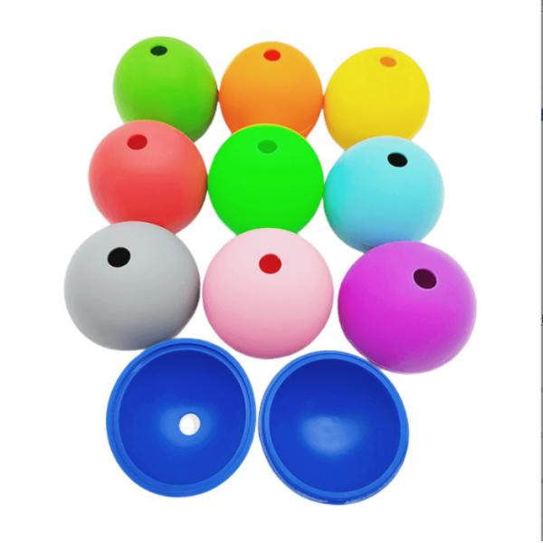 Ice Cream Makers S M L 5 6 7 cm Silicone Hockey Ball Printable Logo Single Hole