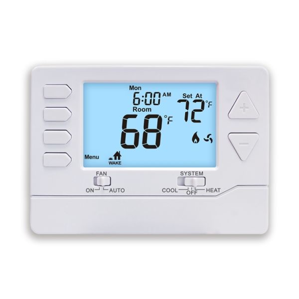 5/1/1 Day Programming Wired Room Thermostat with Terminal Designations RC and ON