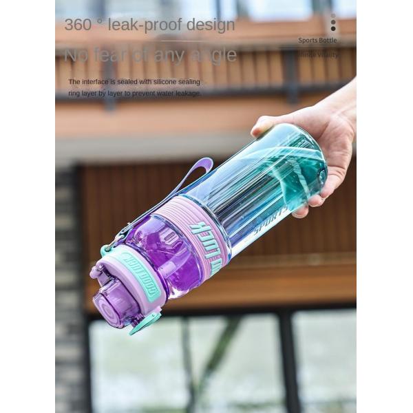 Lightweight 650ml 850ml Large Capacity Custom Plastic Water Bottles With Logo Fitness Portable Water Bottle For Travel Sealed And Leak Proof