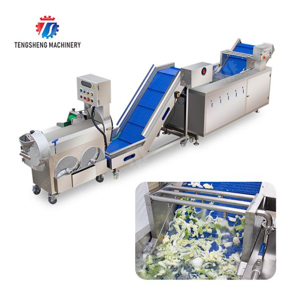 Fruit and vegetable cutting, hoisting and washing production line Fruit
