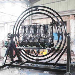 Movable Amusement Park Thrill Rides , Space Rings Ride Adjustable Speed