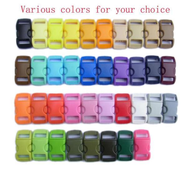 10mm Paracord Curved Side Release Buckle Plastic Buckle for Paracord Bracelet