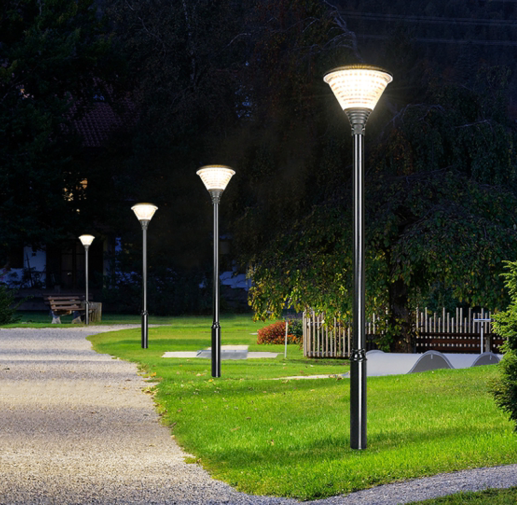 China 25W 35W Solar Garden Light IP65 Waterproof Aluminum Outdoor Lamp on sale