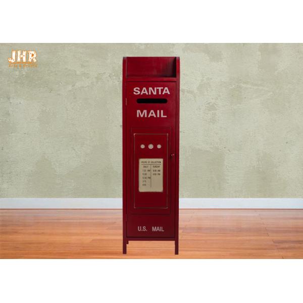 Quality Wood Floor Storage Cabinets Decorative Wooden Cabinet Red Color Post Box MDF Storage Racks wholesale