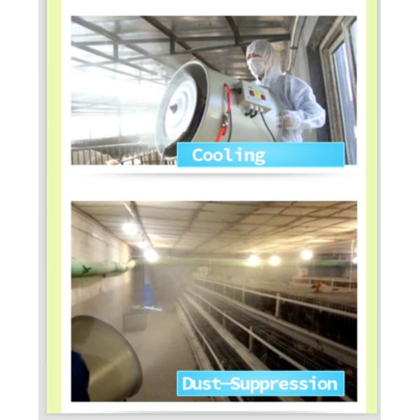 Battery Operated portable Industrial centrifugal water mist fan high efficiency centrifugal humidifier fan