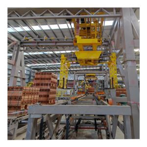 Automated Clay Brick Stacking and Packaging System with One-Touch Brick Type
