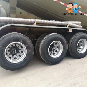 3 Axles 45cbm Dry Powder Bulk Cement Material Tanker Semi Truck Trailer For Sale