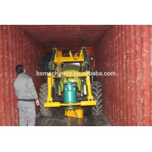 Pole Erecting With Hydraulic Mini Auger Pile Drilling Machine