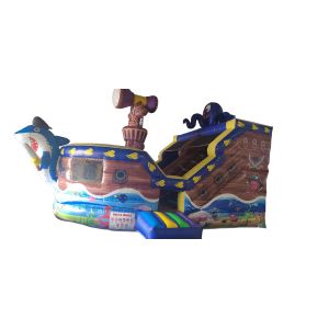 Commercial Grade Inflatable Dry Slide for Pirate Ship Theme