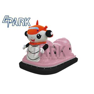 Pink Remote Control Caterpillar Kids Bumper Car For Playground