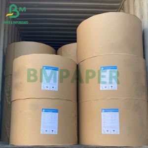 Cheap 60lb 70lb 80lb 100lb Silk C1S Cover Paper White Virgin Pulp 25&quot; 39&quot; Roll Width for sale