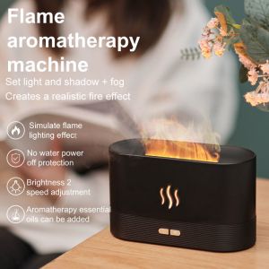 HOMEFISH ABS PP Flame Essential Oil Diffuser Humidifier 15-20ml/H