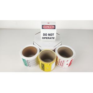 Protective Plastic Safety Tag Custom Design for Safety Measures