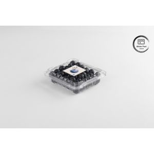 125g RPET Blueberry Clamshell Containers Transparent Fruit Packaging Boxes