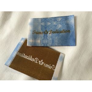 Widely Used Damask Woven Labels , Digital Print Logo Satin Woven Labels