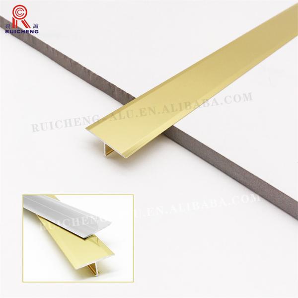 Quality Building Material Aluminium Floor Transition Strip T Covering Edge Tile Accessories wholesale
