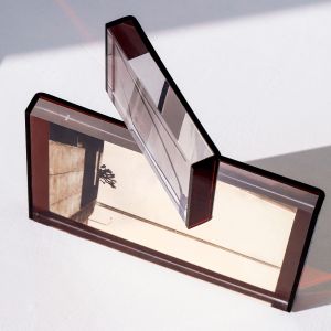 Custom 6'' X 8'' Acrylic Block Photo Frame With Removable Peg For Home Hotel