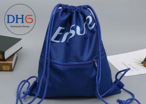 Small Personalized Drawstring Bag Backpack Custom Logo Easily Packed Mesh Outside