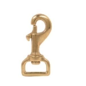 China Pet Hardware Brass Snap Hook Brass Swivel Eye Snap Hook 5/8'' 3/4'' on sale