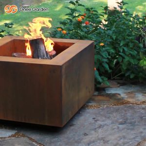 China OEM ODM 120cm Corten Steel Fire Pit Heavy Duty Wood Burning Fire Pit on sale