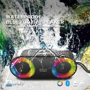 Mini IP67 Waterproof Speaker , 5W Bluetooth Speaker ABS Silicone Material