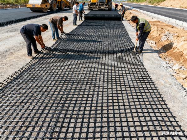 Quality Soil Stabilization Warp Knitting Polyester Biaxial Geogrid Reinforcement for Civil Engineering wholesale