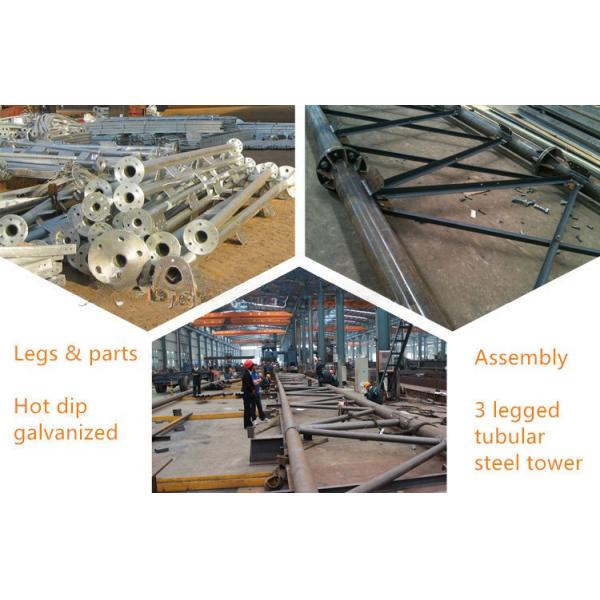 3 Leg Hot Dip Galvanized Communication Cell Tower