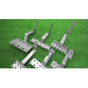 SUS304 SUS316 Adjustable Head Solar Roof Hook For PV Mounting System
