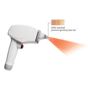 Dual-chill tip 808 diode laser, one laser handle with 3 interchangeable spot