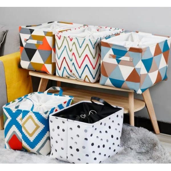 Clothing box canvas cotton linen folding Oxford cloth storage toy storage