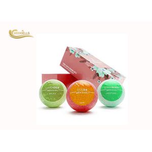 Moisturize Skin Bath Bomb Gift Sets 6.5cm Diameter Size For Beautiful Box Gift