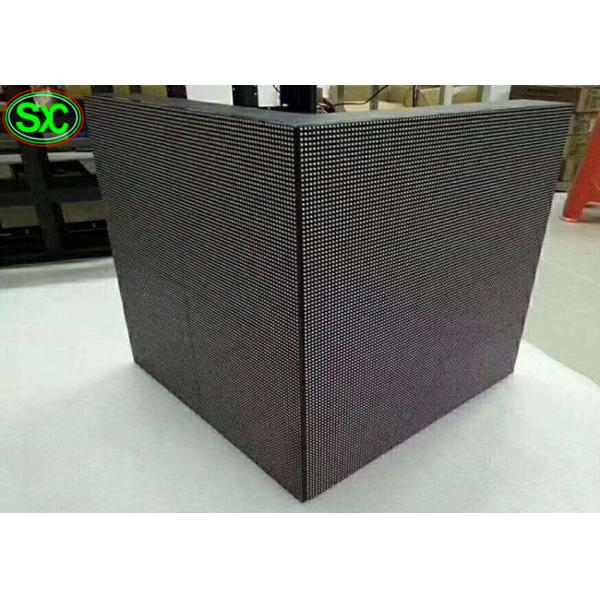 Cube Pillar Led Screen Video Wall , Indoor Led Display Board P3 Natural Heat Dissipation