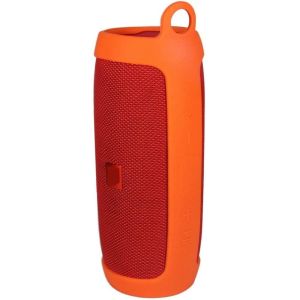 Customized Orange Hollow Bluetooth Speaker Silicone Protective Cover Speaker