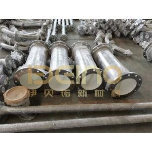 China Metal Wear Resistant Ceramic Pipe Customizable In Mining Industry on sale