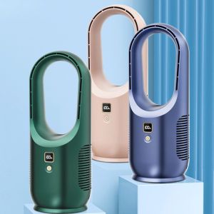 Timer Function Desktop Bladeless Fan Private Mold NO Lithium Battery Rechargeabl