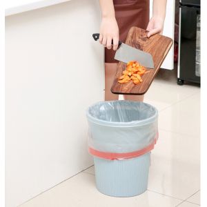 OK Compost Certified Drawstring Plastic Trash Bag On Roll Eco Friendly Waste